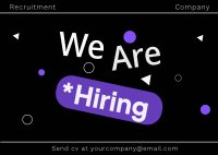 UX Recruitment Postcard Image Preview