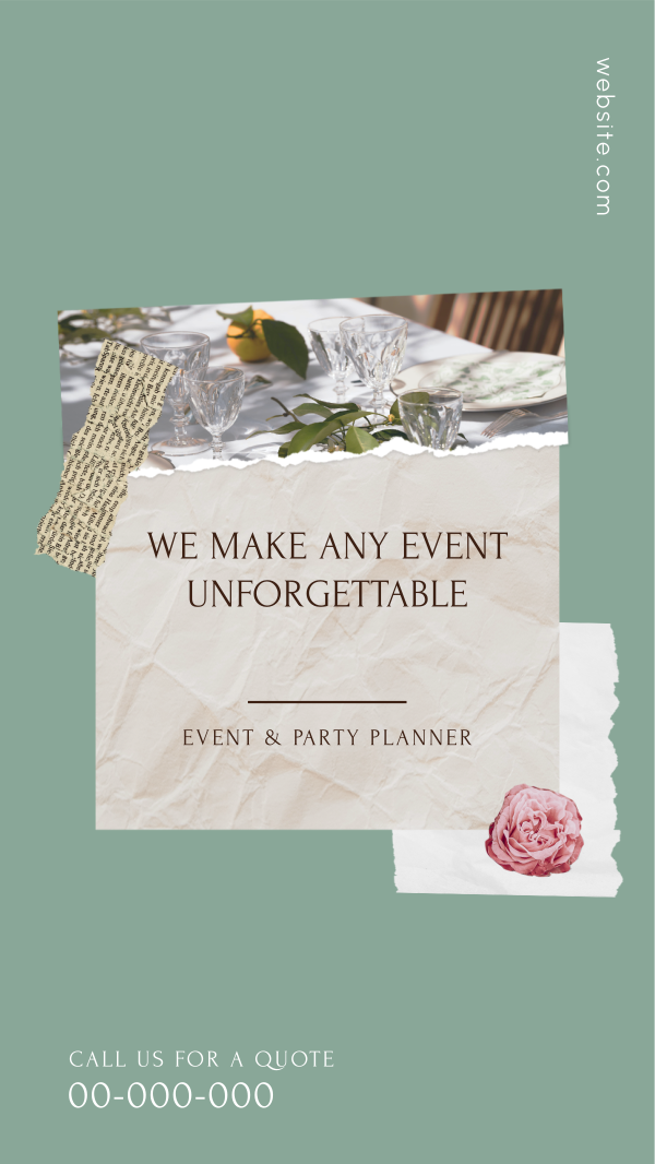 Event and Party Planner Scrapbook Instagram Story Design Image Preview