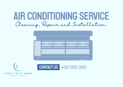 Air Conditioning Service Postcard Image Preview