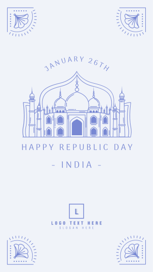 India Republic Day Facebook story Image Preview