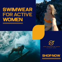 Active Swimwear Instagram Post Design