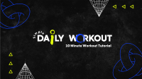 Modern Workout Routine YouTube Banner Image Preview