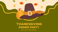 Thanksgiving Dinner Party Facebook Event Cover Design