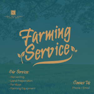 Farming Services Instagram post Image Preview
