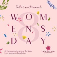 Women's Day Flower Overall Instagram post Image Preview