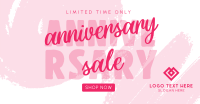 Feminine Anniversary Facebook Ad Design