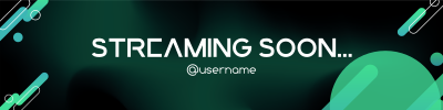 Gradient Bubble Gaming Twitch banner Image Preview
