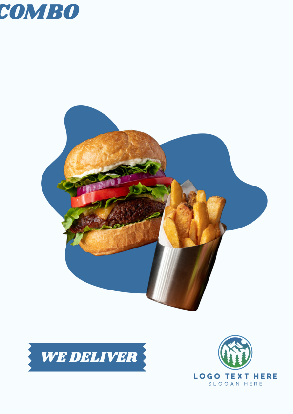 Burger Fries Flyer Design Image Preview