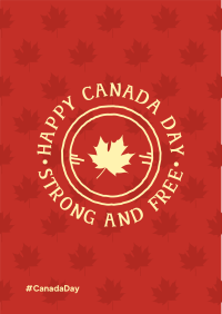 Canada Day Badge Flyer Design