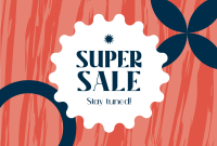 Abstract Beauty Super Sale Pinterest Cover Design