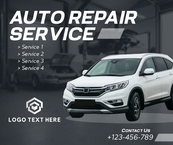 Auto Repair Service Facebook Post Design Image Preview