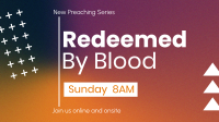 Redeemed by Blood Zoom Background Design