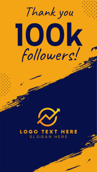 100k Followers Facebook story Image Preview