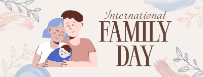Floral Family Day Facebook cover Image Preview