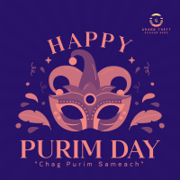 Purim Celebration Event Instagram Post Design