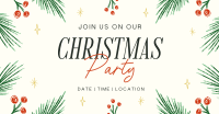 Artsy Christmas Party Facebook ad Image Preview