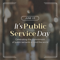 Celebrate Public Servants Instagram Post Design