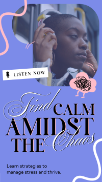 Find Calm Podcast TikTok video Image Preview