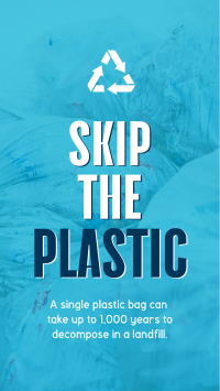 Sustainable Zero Waste Plastic TikTok Video Design