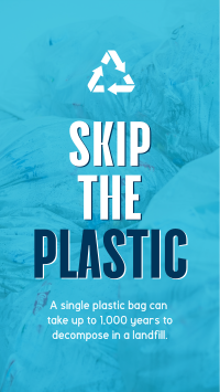 Sustainable Zero Waste Plastic TikTok Video Image Preview