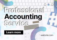 Professional Accounting Service Postcard Design