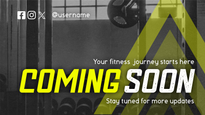Coming Soon Fitness Gym Teaser Facebook event cover Image Preview