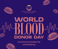 World Blood Donation Day Facebook Post Design