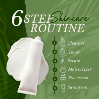 6-Step Skincare Routine Instagram post Image Preview