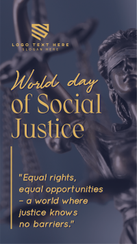 World Social Justice Day Instagram reel Image Preview
