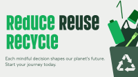 Reduce Reuse Recycle Waste Management Facebook event cover Image Preview