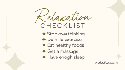 Healthy Checklist Facebook event cover Image Preview