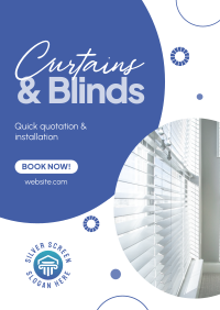 Curtains & Blinds Installation Flyer Image Preview
