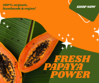 Fresh Papaya Power Facebook Post Design