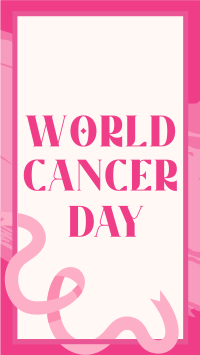 Minimalist Cancer Awareness Instagram Story Design