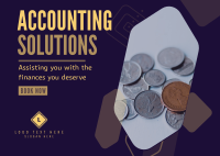 Accounting Solutions Postcard Image Preview