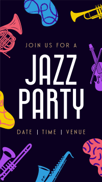 Groovy Jazz Party Instagram reel Image Preview