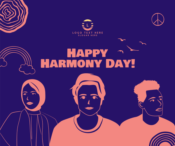 Harmony Day Celebration Facebook Post Design Image Preview