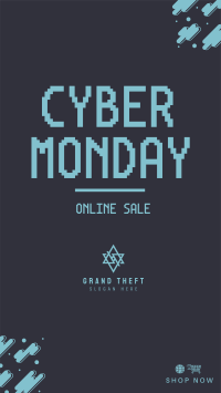 Pixel Cyber Sale Facebook story Image Preview