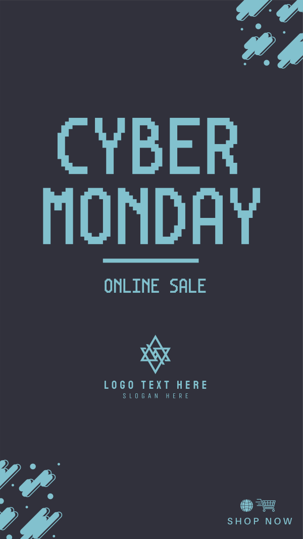 Pixel Cyber Sale Facebook Story Design Image Preview