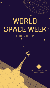 World Space Week TikTok Video Design