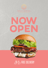 Burger Shop Opening Flyer Image Preview