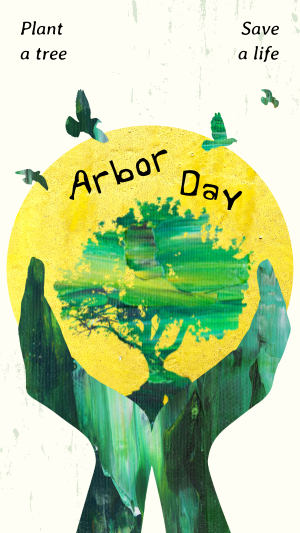 Creative Arbor Day Instagram story Image Preview