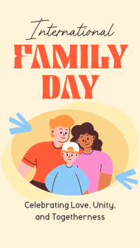 International Family Day Celebration TikTok Video Design