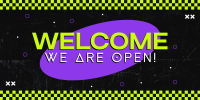 Neon Welcome Twitter post Image Preview