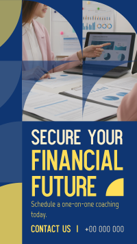 Financial Future Security Facebook Story Design