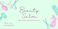 Beauty Salon Services Twitter Post Image Preview