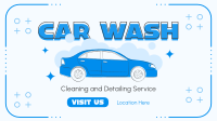 Car Cleaning and Detailing Facebook Event Cover Design
