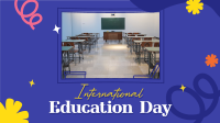 Education Day Celebration Facebook Event Cover Design