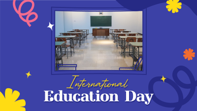 Education Day Celebration Facebook event cover Image Preview