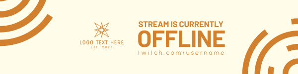 Offline Ripples Twitch Banner Design Image Preview
